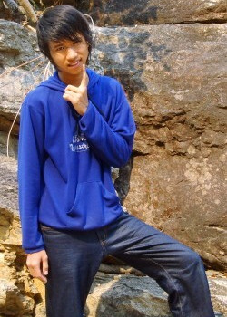 river tracing fully clothed