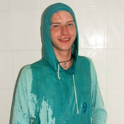 Shower in clothes