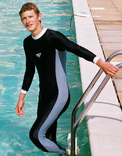 Quick drying swimsuit in the pool